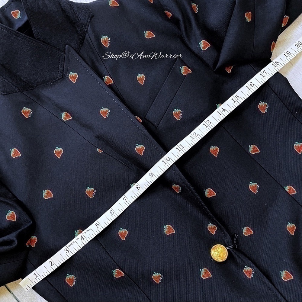 Gucci NWT Fall 19 Fil Coupé Strawberry Alessandro Michele blazer Shop@iamwarrior - Picture 8 of 14